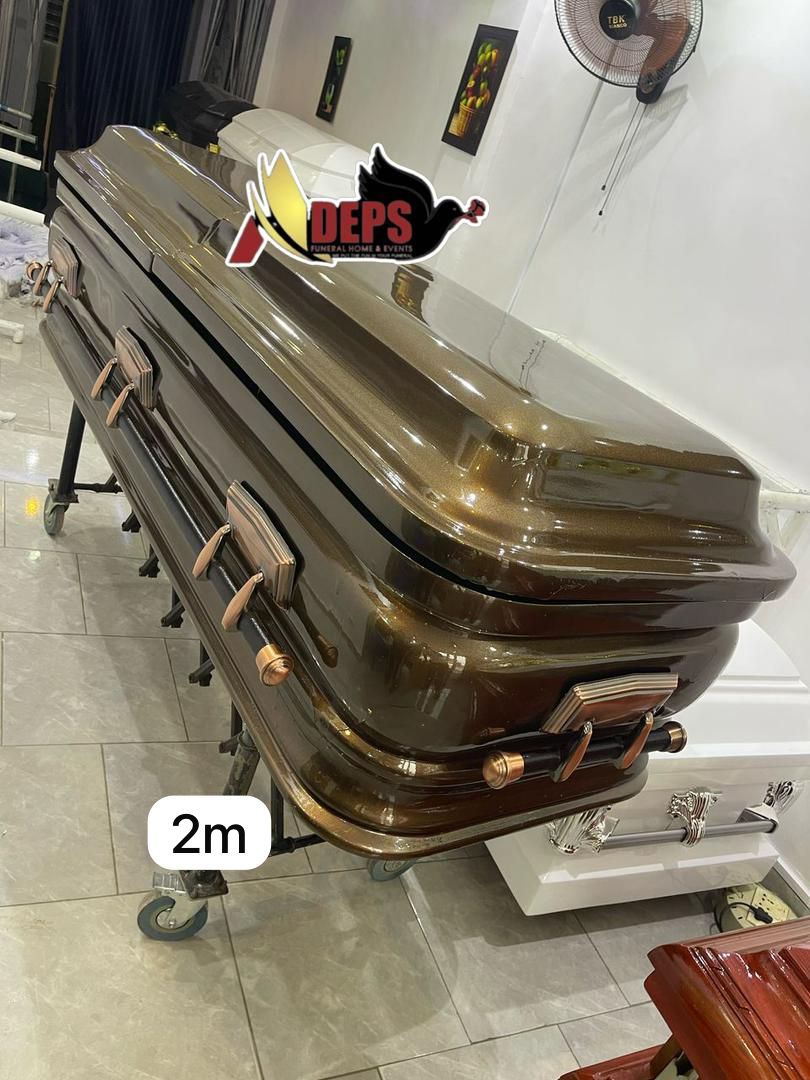 Bronze Metallic Casket