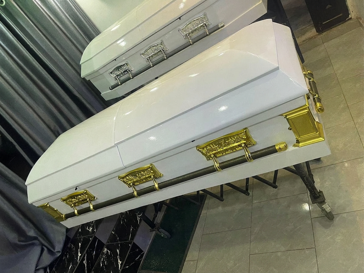 White & Gold Royale Casket