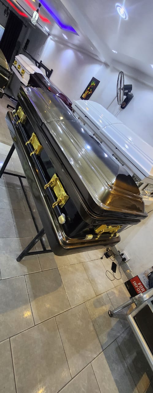 Black & Gold Premium Casket