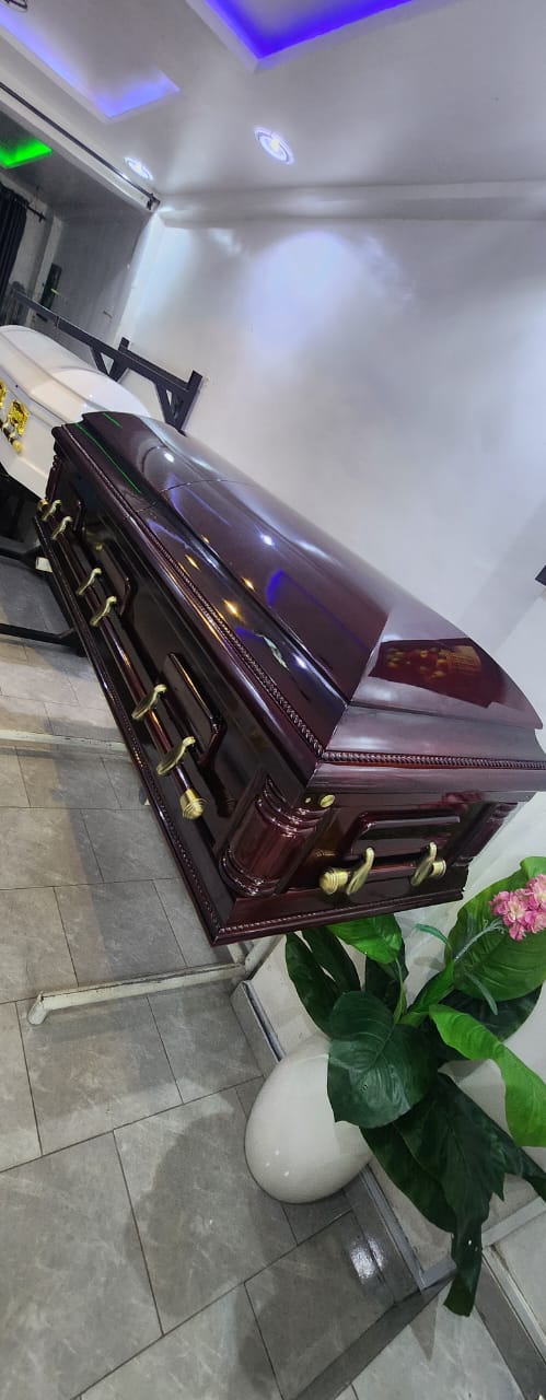 Polished Mahogany Casket